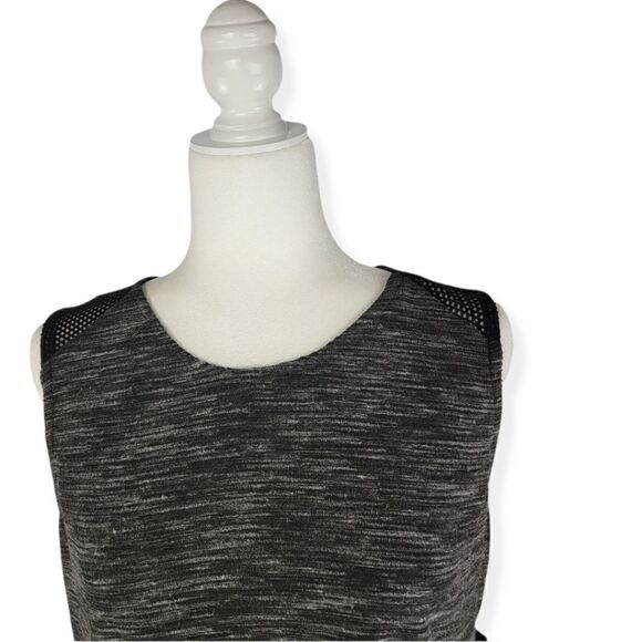 Xersion Casual dress in Charcoal with Black net accent 0X NWT - Picture 3 of 5